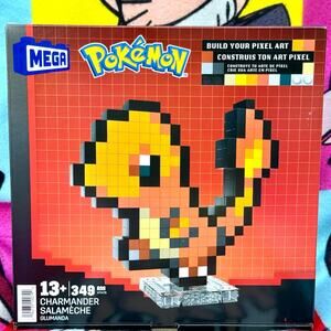 MEGA Construx Pokémon Build Your Pixel Art Charmander 349 PCS